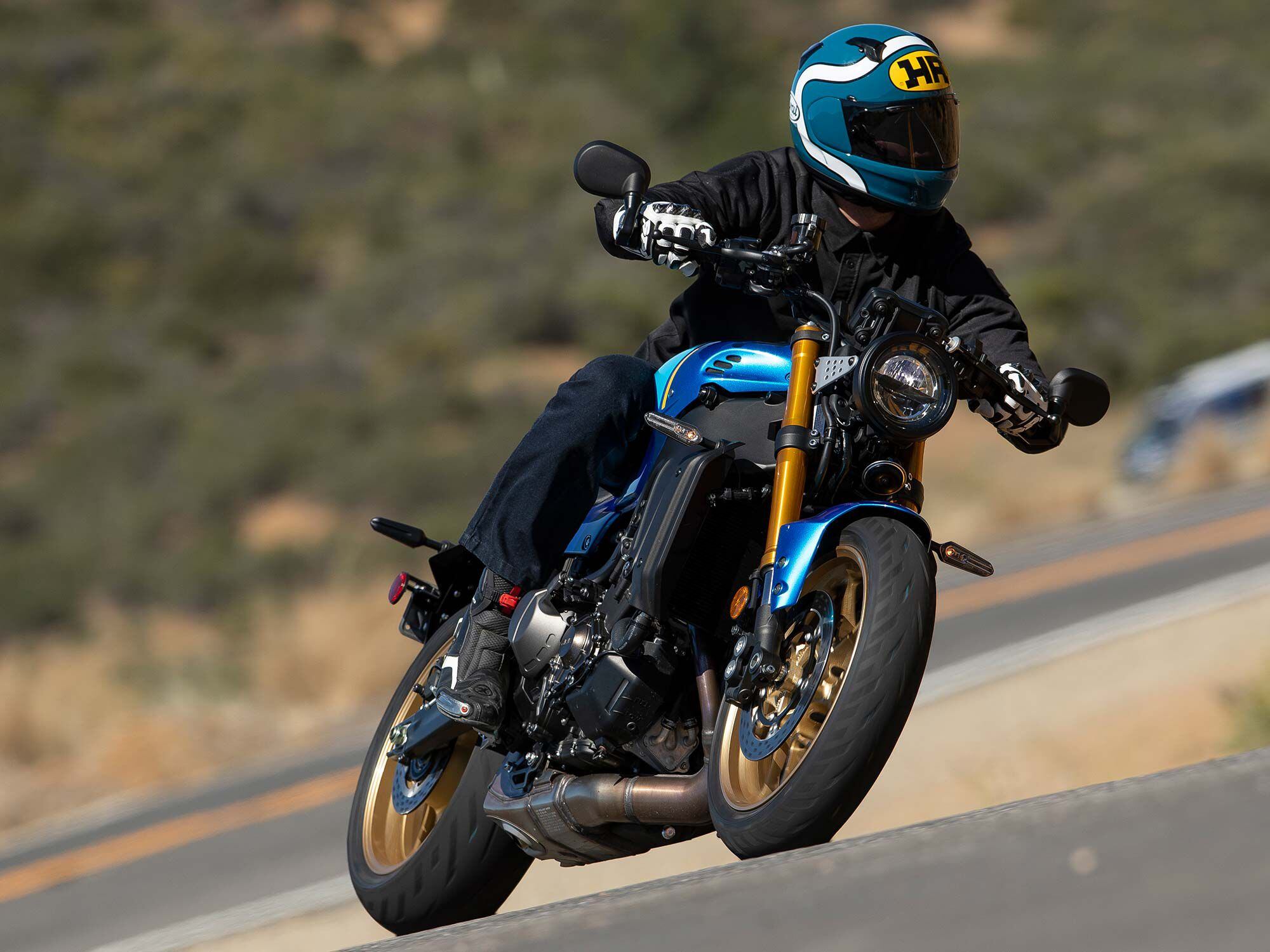 Yamaha’s updated CP3 engine is as fun as ever on a flowing section of canyon road.