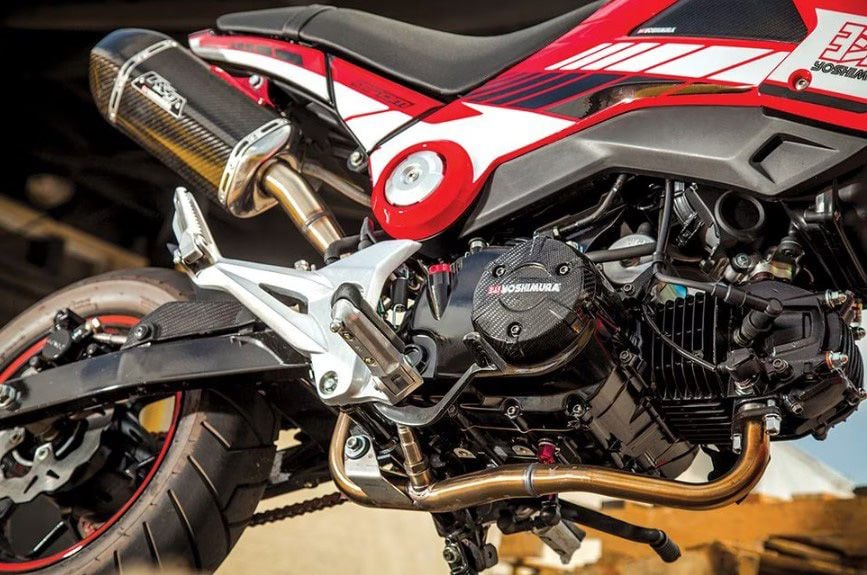 The customization potential is huge with the Grom thanks to a massive aftermarket.