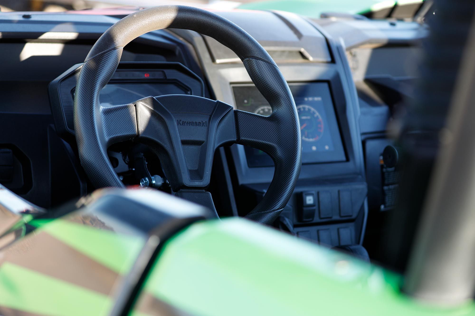 Automobile-style controls make it easy to understand how to operate the Teryx KRX 1000.
