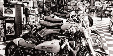 * Vintage Custom Bike Shop Werkstatt Garage Deko ReproSchild Motorrad Skull *603 