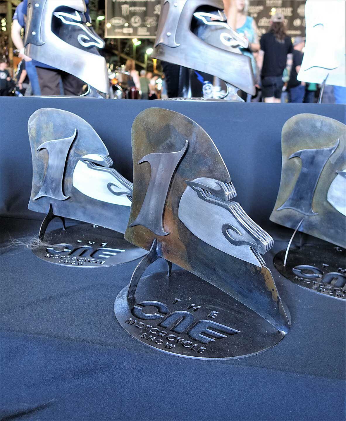 Every year the One Show gives out handmade custom trophies; for 2023 it was these welded beauties.