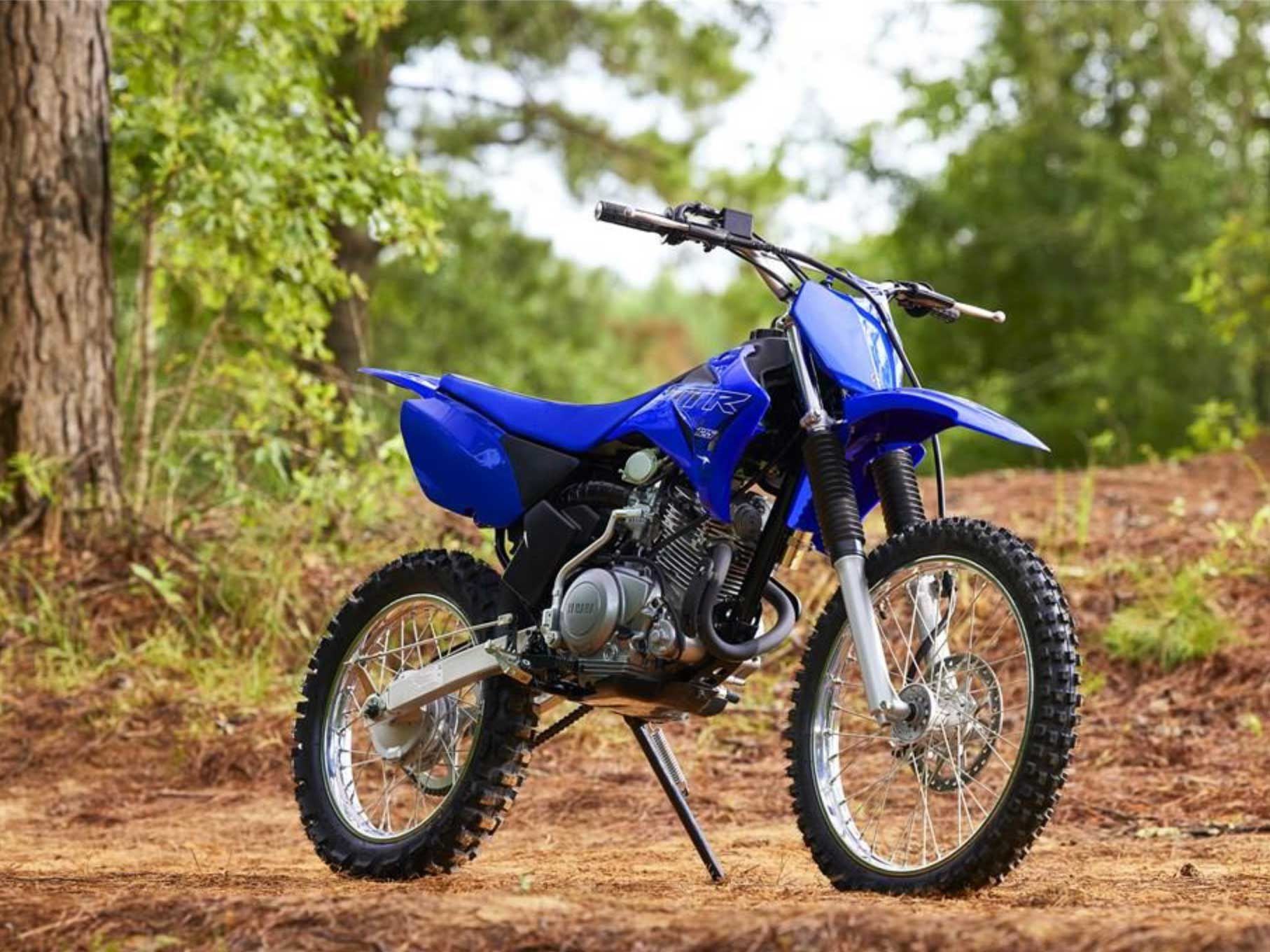 One of the cheaper ways to get lost in the woods—the Yamaha TT-R125LE.