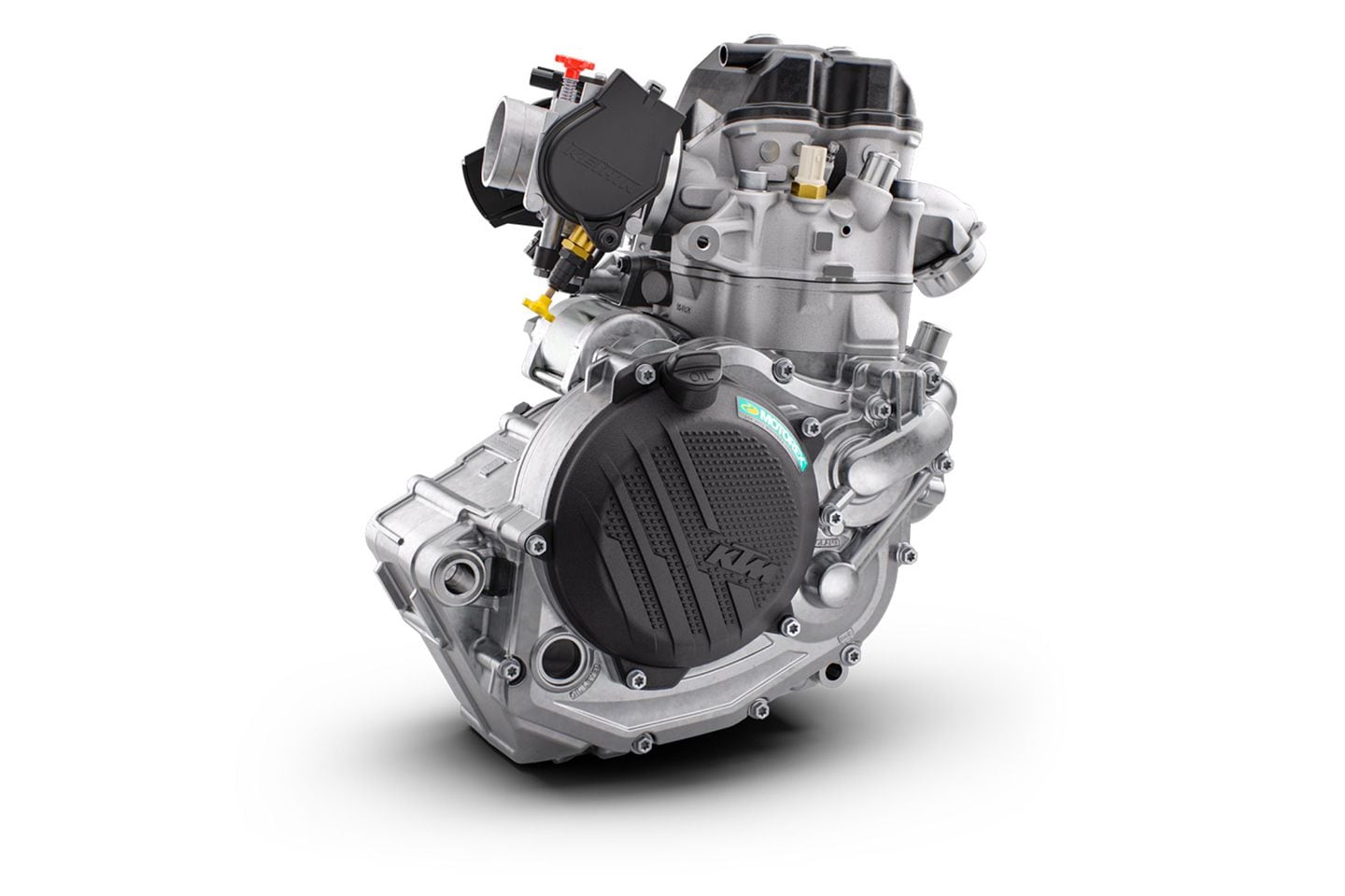 The 2024 KTM 500 EXC-F gets a redesigned engine that's both lighter and more powerful than the outgoing powerplant.