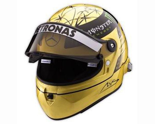 F1 14年ベテル、マッサ、マルドナド Michael Schumacher headed to starting grid on 20th anniversary of