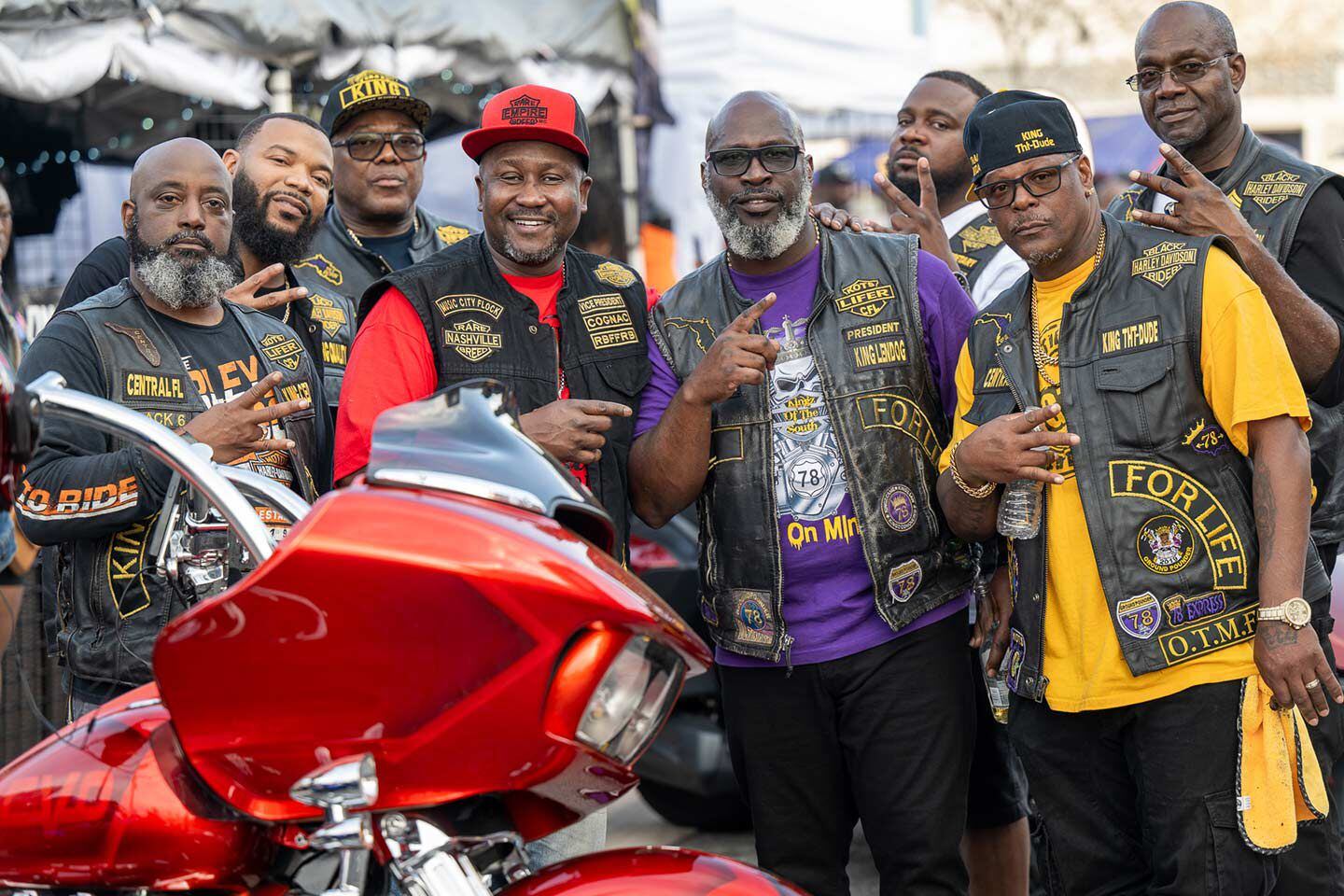 Memories are made of this. Black Bike Week revelers gather in style on Dr. Mary McLeod Bethune Boulevard.