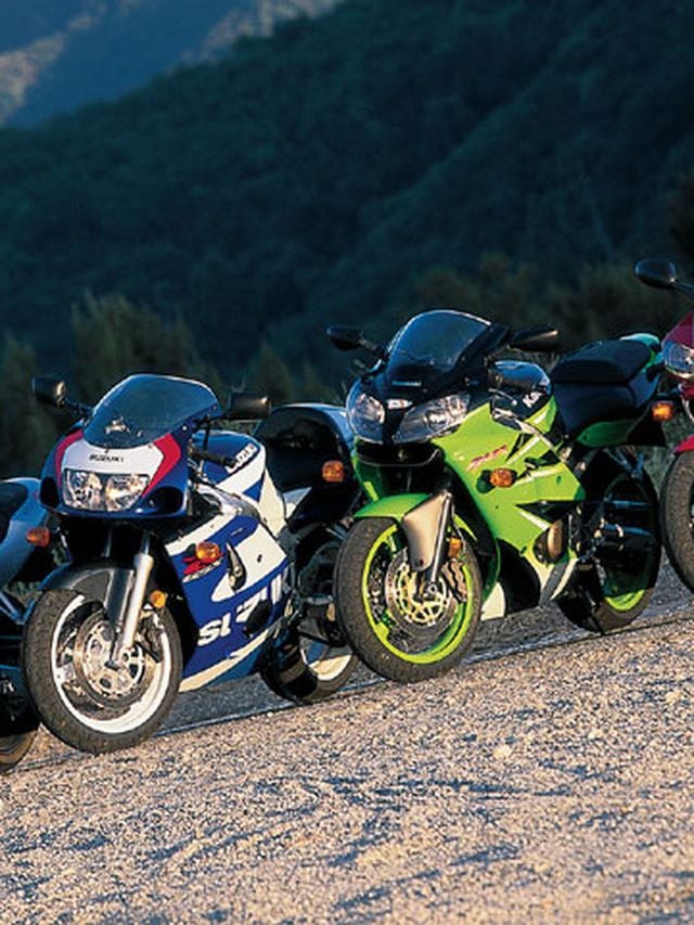 Suzuki GSX-R600, Honda CBR600F4, Kawasaki ZX-6R And Yamaha YZF-R6