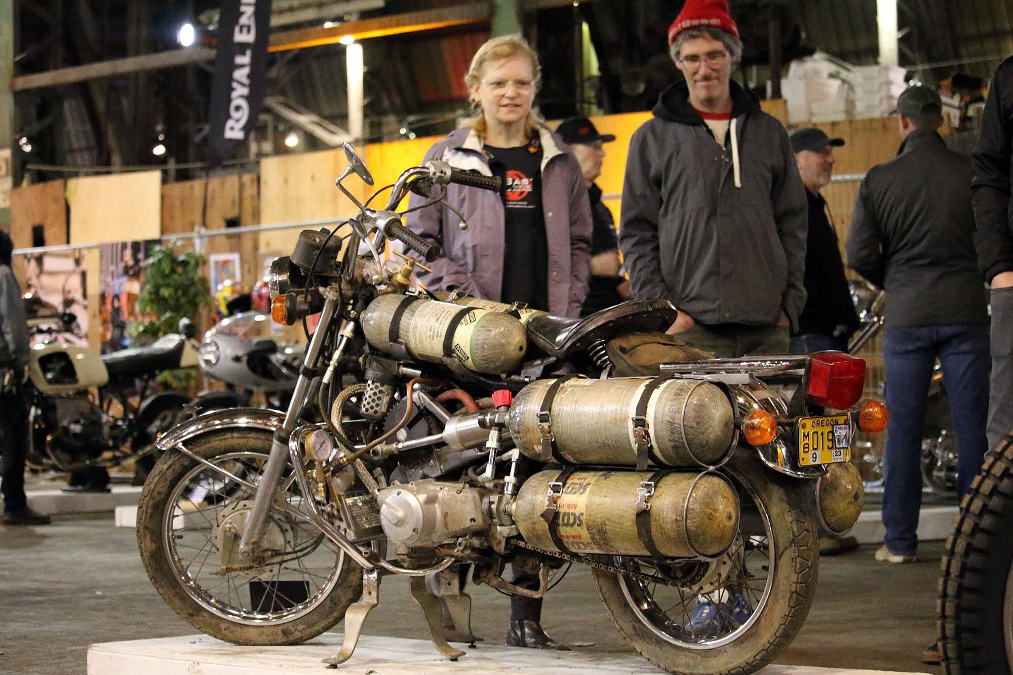 Ever seen a motorcycle that runs on compressed air? You would have if you were in Portland at the One Show last weekend.