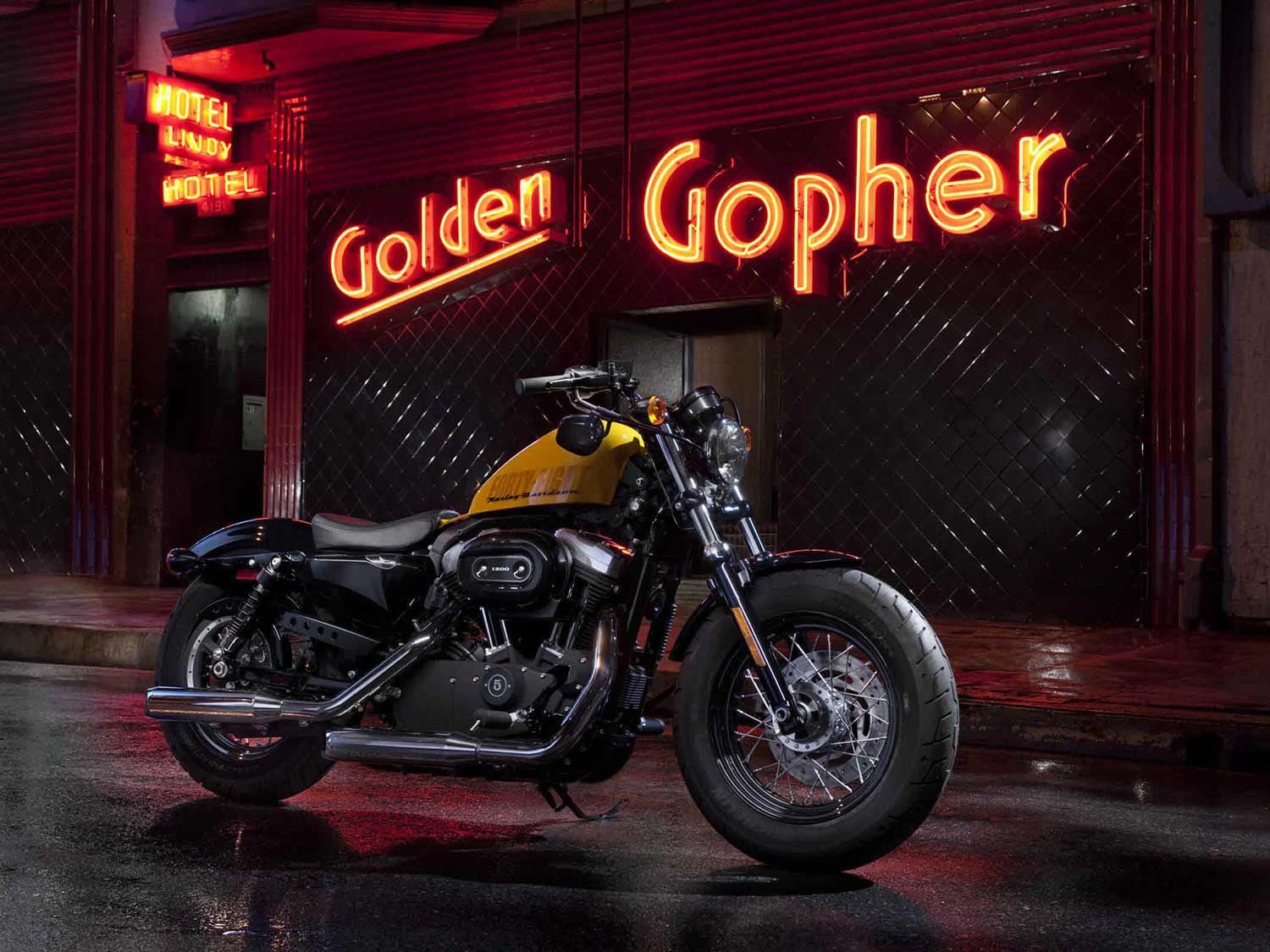 The 2012 Harley-Davidson Sportster 48 is a fine example of the infinite variations possible with the classic Sportster platform. <i>Harley-Davidson</i>