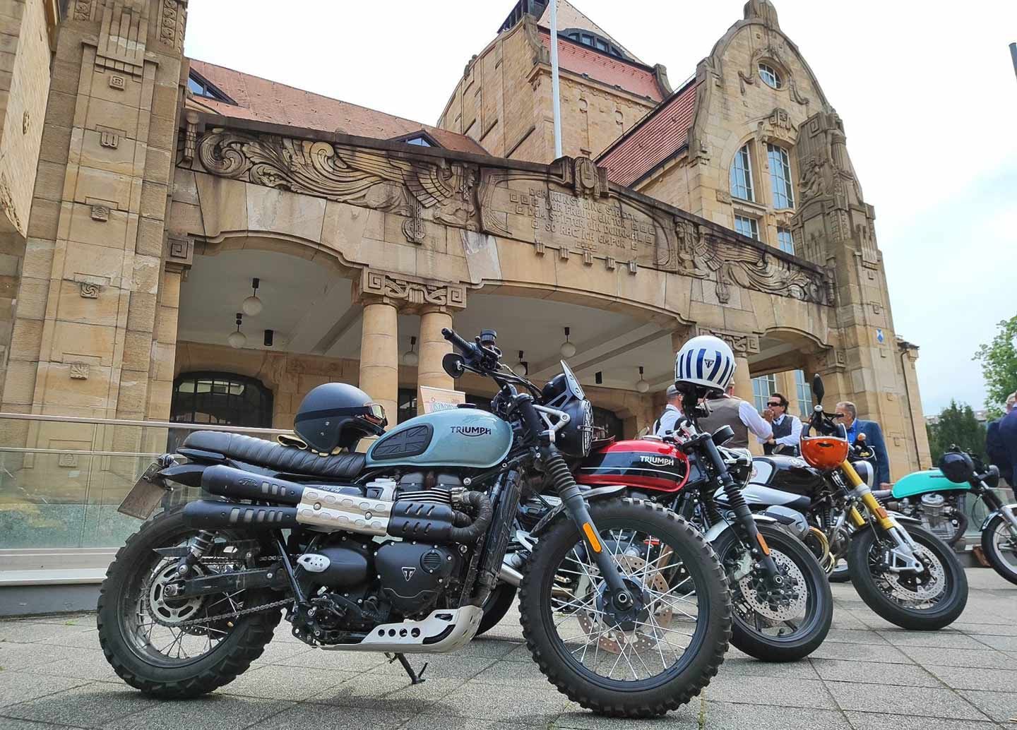German riders do their part for the DGR in Landau, Germany.