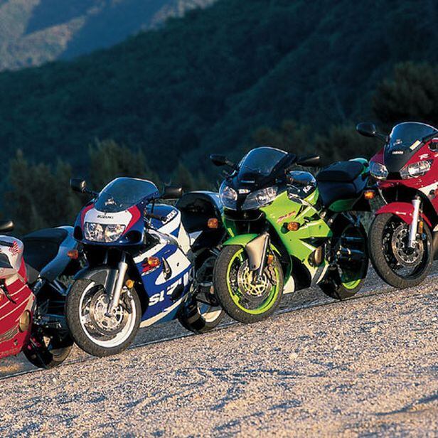 Suzuki GSX-R600, Honda CBR600F4, Kawasaki ZX-6R And Yamaha YZF-R6