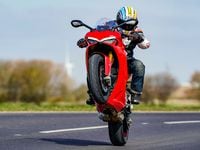 Ducati Supersport 950S front right wheelie