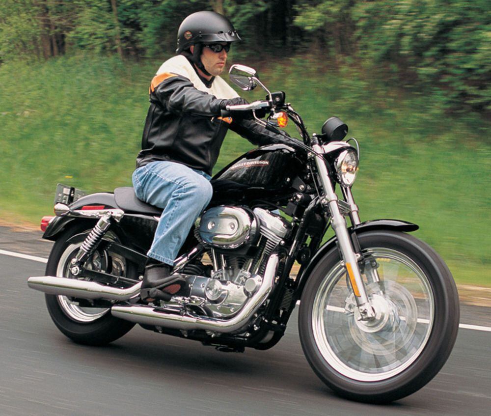 This ‘05 Sportster carries the L (for “low”) designation. Its seat is a full 2.2 inches shorter than the standard Sportster.