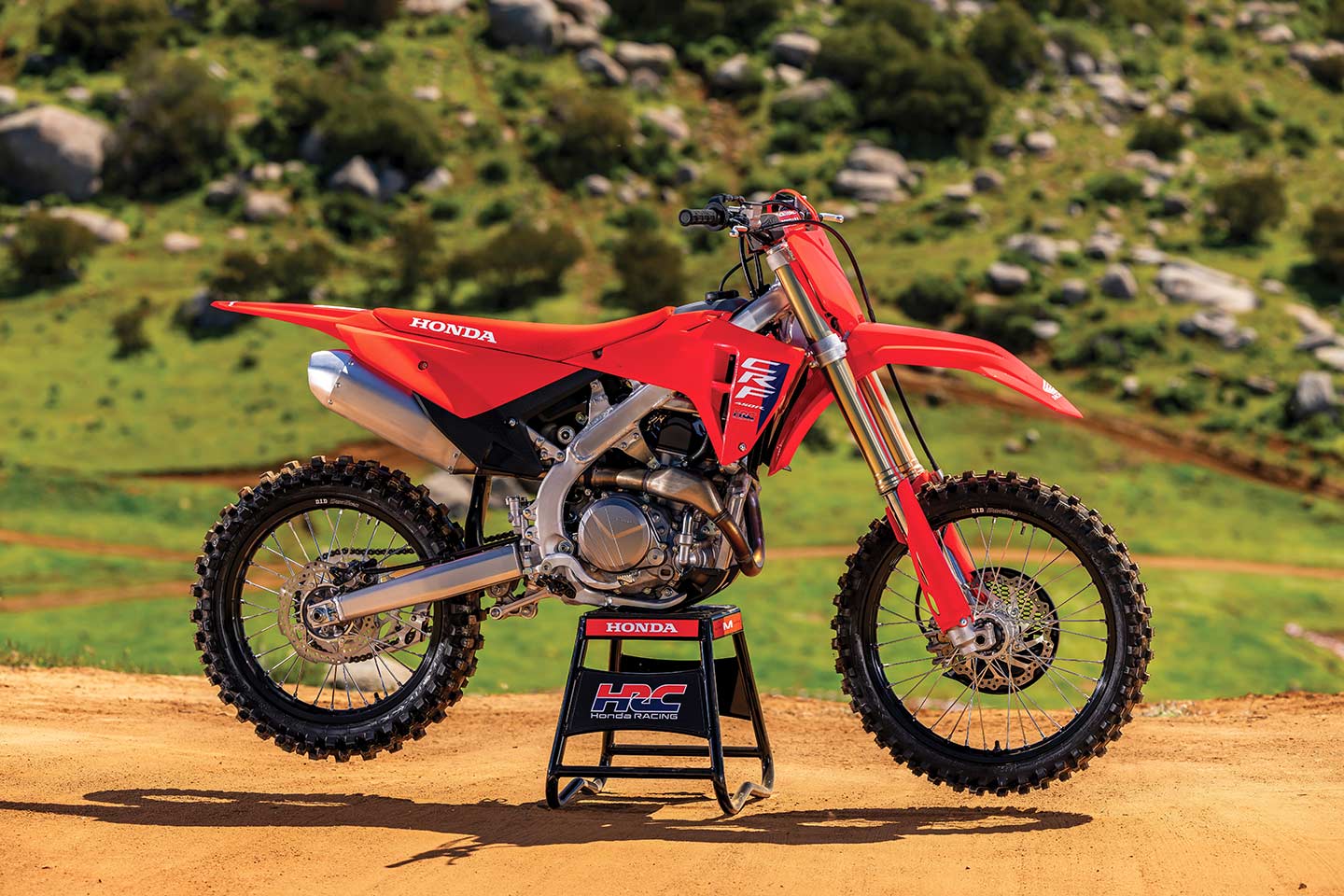 The 2025 CRF450R will start at $9,699 and be available starting this August.