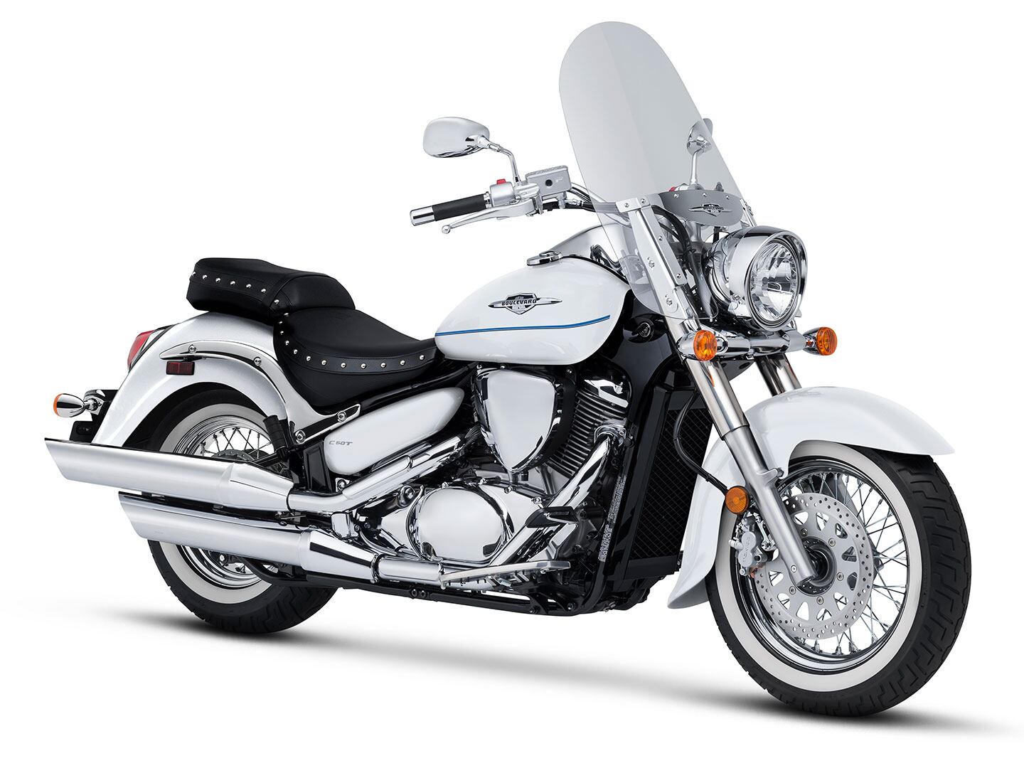 The 2025 Suzuki Boulevard C50T Special will come in Pearl Brilliant White and start at $9,799.