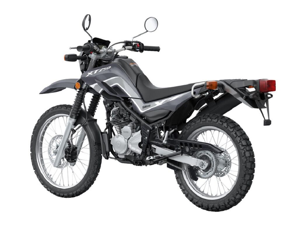 The low seat is appealing for casual riders, but eager off-roaders will be limited by the soft suspension and lack of engine protection. But—the XT does come with a helmet lock.