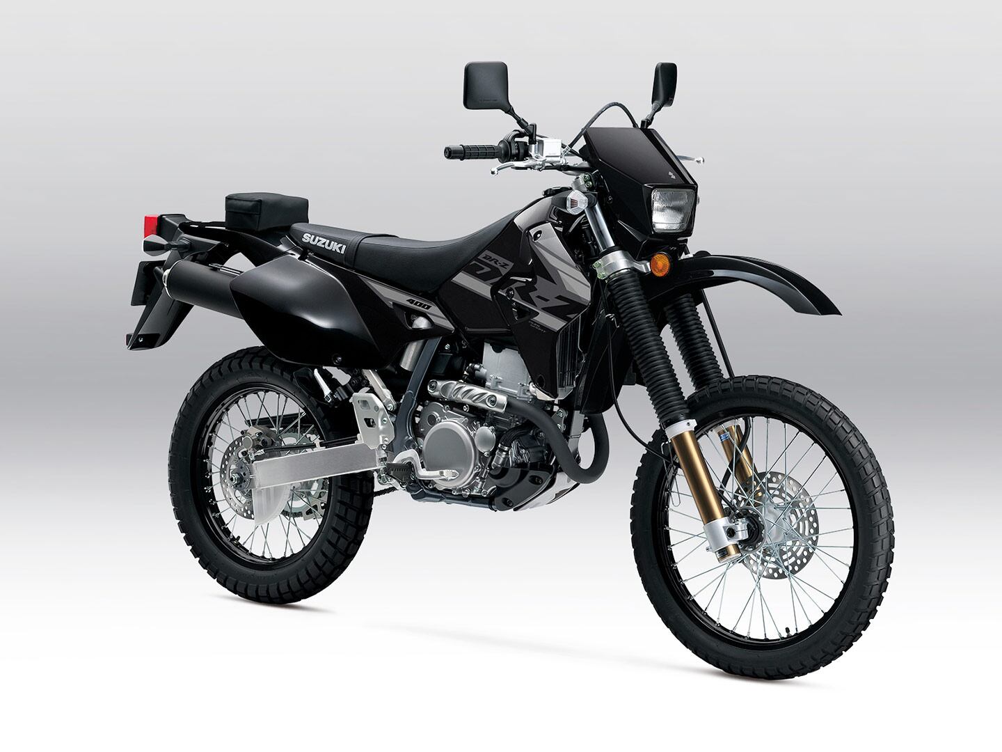 Much like its DR650 stablemate, the lighter DR-Z is tough as nails, but actually has more robust suspension components.