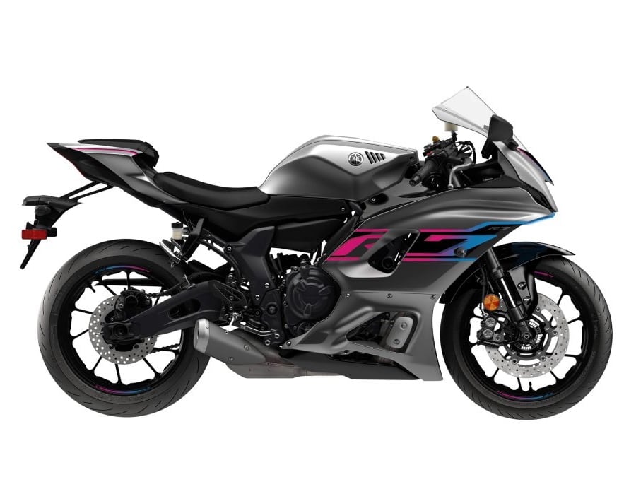 The YZF-R7 is also available in black or a Matte Gray color (shown).