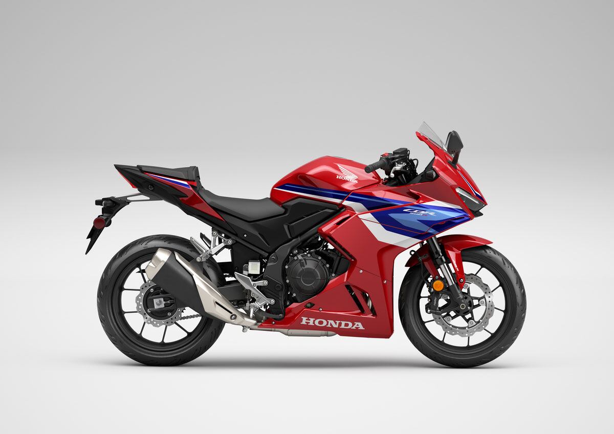 Honda's 2024 CBR500R received a bunch of updates and styling for 2024.
