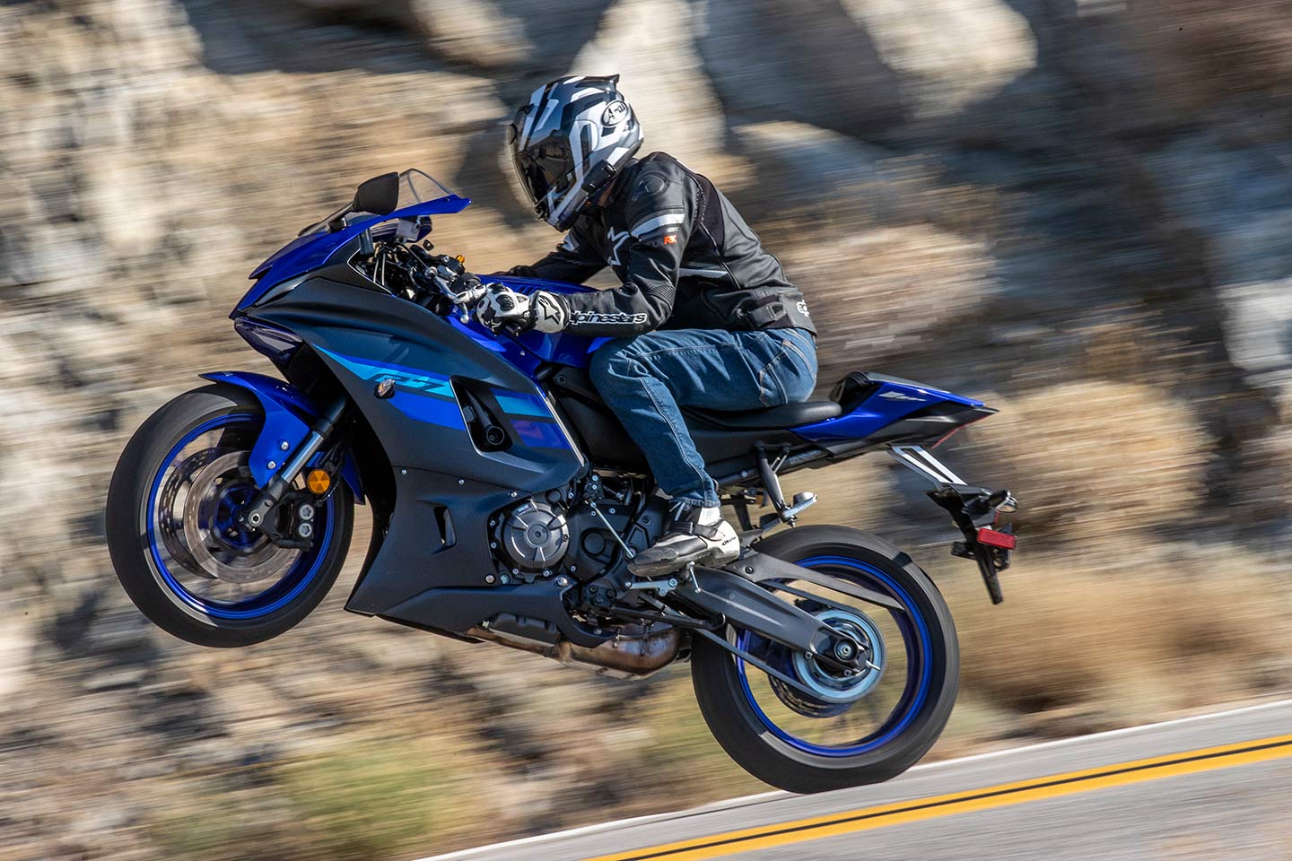 Yamaha's CP2 twin might lack the top-end performance of some of the competition, but it's still an incredibly entertaining package on a tight canyon road.
