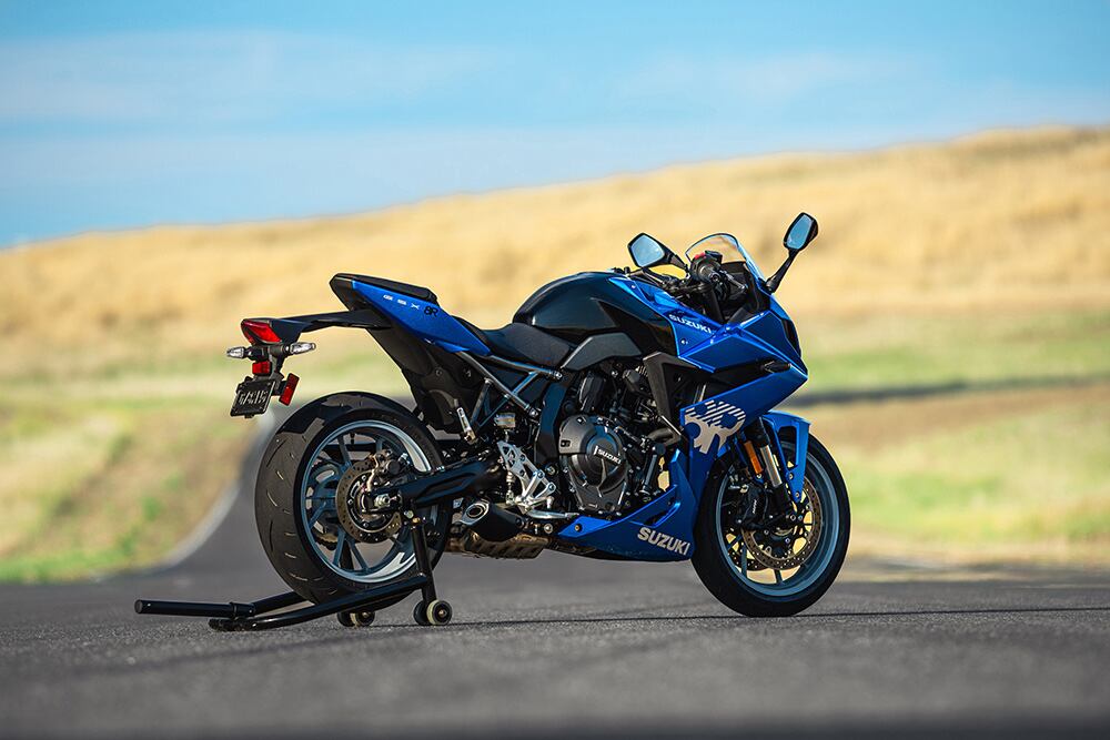 The license plate bracket carries the taillight so it will be difficult to add a tail tidy to clean up the rear end of the bike.