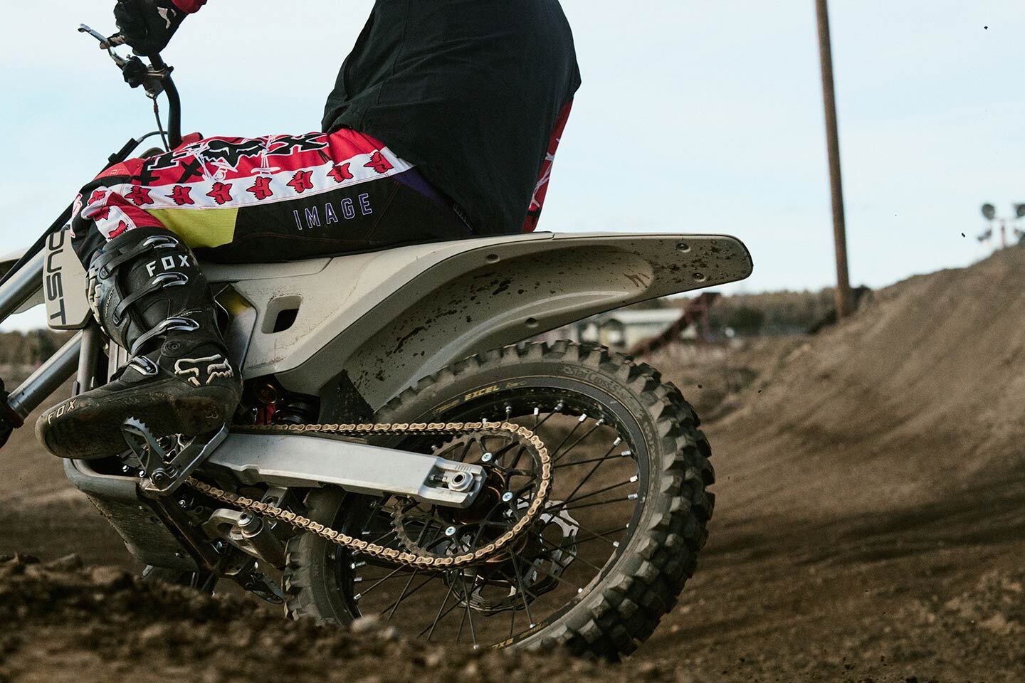 Look ma, no pipe. The Dust Moto Model_1 during testing.