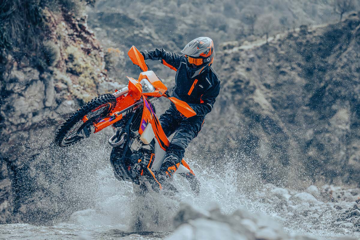 Road and trail: KTM's lightweight dual sport gets a full redesign for 2024.