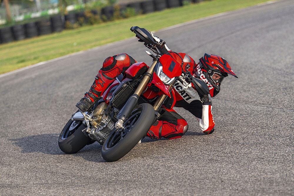 The Hypermotard 698 Mono in action.