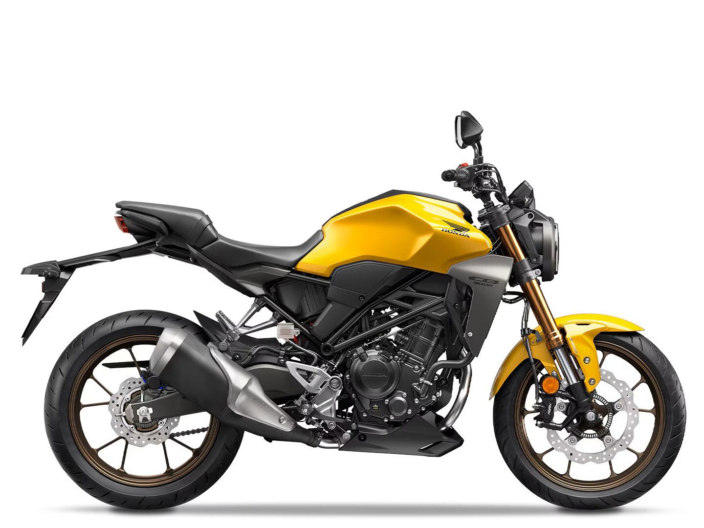 Thoroughly modern styling with standard-bike ergos, the light, comfortable, and well-balanced Honda CB300R is a solid choice for new and old street riders alike.