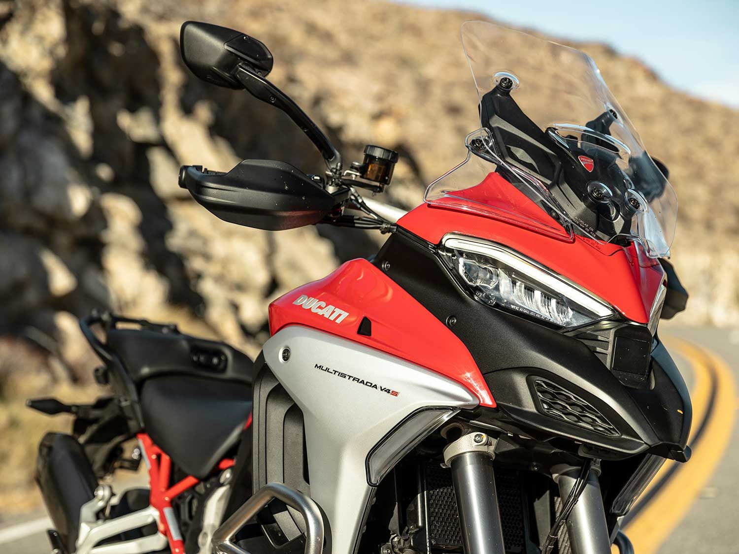 The Multistrada V4 benefits from adaptive cruise control which allows it to maintain pace with a vehicle that is ahead of it. The electronics perform as advertised and make for a more enjoyable riding experience.