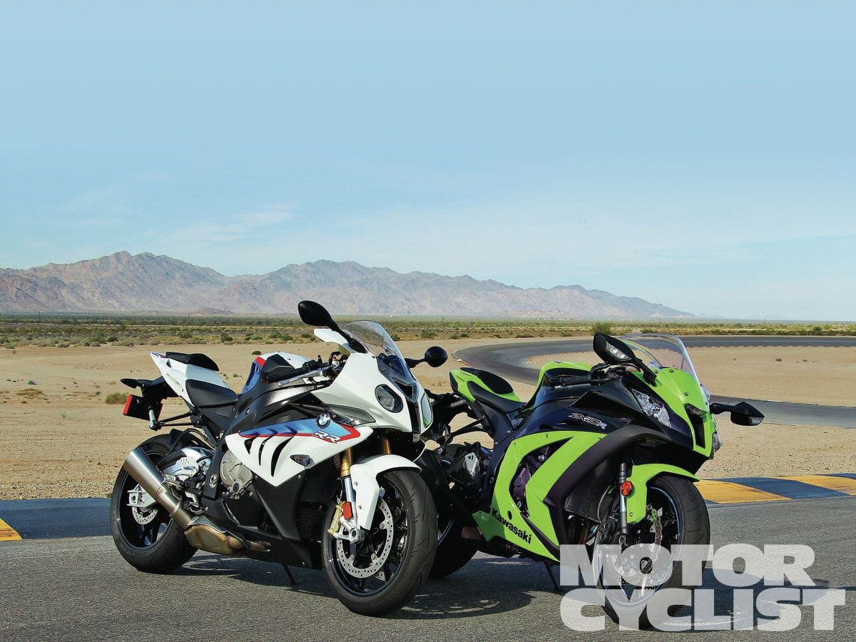 BMW S1000RR and Kawasaki ZX10R Motorcyclist