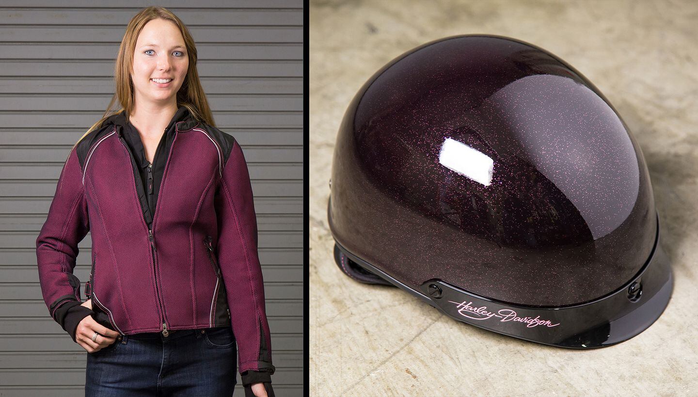 harley davidson pink label helmet