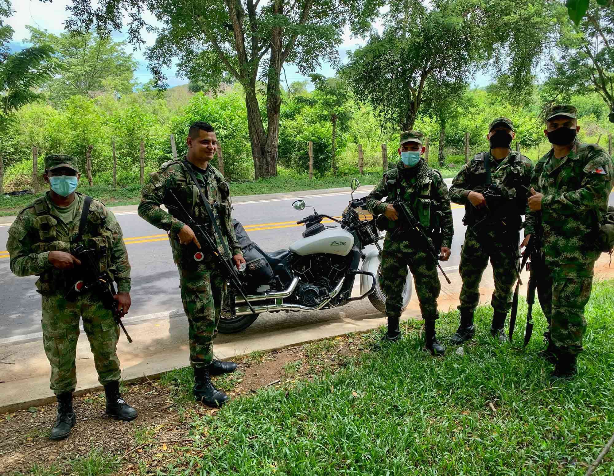 The military along the Ocaña-Cucuta road is present to prevent much of the illicit activity that exists around the Venezuelan border.