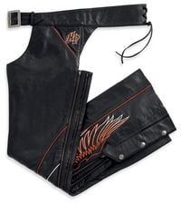 Harley Davidson Women's Juneau Embroidered Wing Sleeve Leather